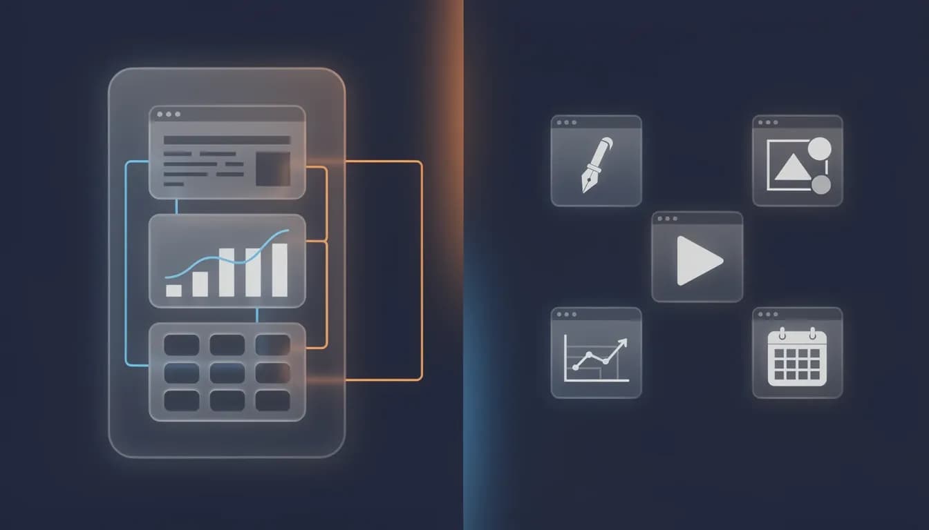 AI powered content creation tools 2026 — platform vs point solution architecture decision
